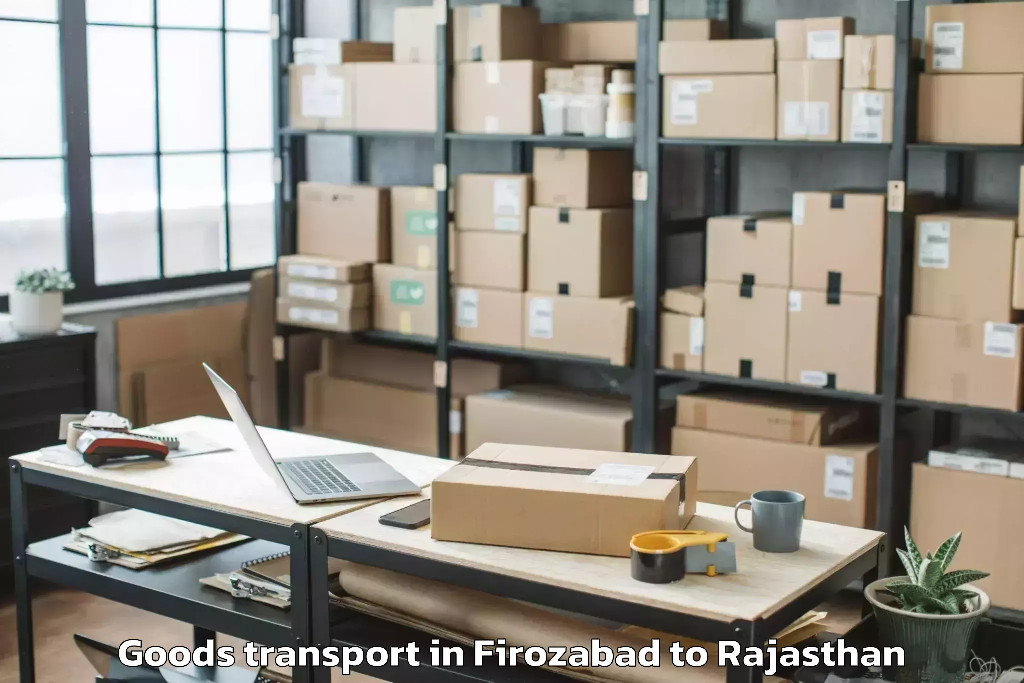 Expert Firozabad to Churu Goods Transport